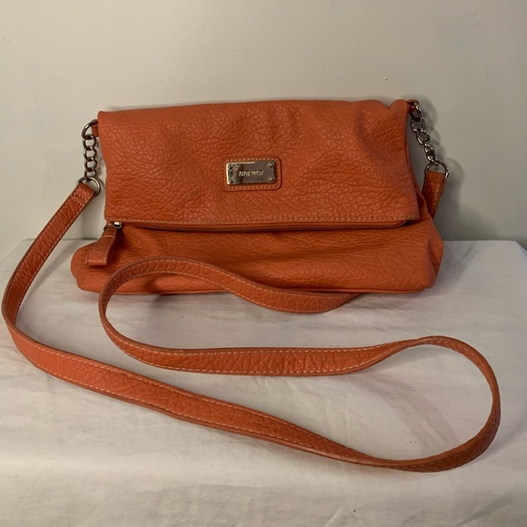 Orange Nine West cross body bag - Picture 1 of 6